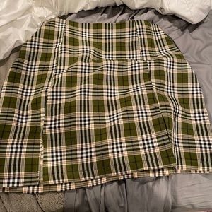 Nasty Gal plaid skirt